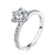 Titanium Stainless Steel Rings For Women Silver color 8 mm zirconia wedding rings Small CZ Surround Fashion Jewelry Wholesale