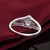2019 Exquisite Silver Heart-shaped Wedding Rings zircon Ring For Women Bijoux Anel Femme Engagement Ring Statement Jewelry Gift