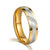 Gold Silver Color Stainless Steel Ring Cubic Zirconia Couple Wedding Ring Fashion Engagement Jewelry Quality Gift for Women Men