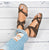 Basic Women Sandals 2019 New Women Summer Sandals Plus Size 43 Leather Flat Sandals Female Flip Flop Casual Beach Shoes Ladies