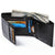 Genuine Leather Wallet Men New Brand Purses for men Black Brown Bifold Wallet Zipper Coin Purse Wallets With Gift Box