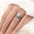 17IF Fashion Engagemen Zircon Crystal Rings Womens Girls Silver Filled Wedding Ring Set Lover Wedding Jewelry Party Gift 2020