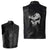 PU Vests Men Leather Skull Hip Hop Sleeveless Jackets Punk Rock Waistcoat Streetwear Outerwear Biker Motorcycle Locomotive Coats