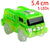 4.4-5.4cm Magic Electronics LED Car Toys With Flashing Lights Educational Toys For Children Birthday Party Gift Play With Tracks