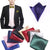 Mens Bowtie Wedding Handkerchief Formal Satin Classic Solid colour bowtie Fashion Square Pocket gift style Bow tie Neckwear New