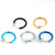 Fashion 2 Pcs Clip on Body Jewelry Nose Lip Ear Fake Piercing Rings Stud Punk Goth False Hoop Earrings Septum Gift