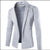 Hot sale Fashion High-quality Autumn winter Men's Casual Slim Fit Solid No Button Suit Blazer Business Work Coat Jacket Outwear