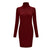 New stand collar long sleeve solid color sexy slim hip dress foundation dress