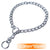 Metal Stainless Steel Chain Dog Collar Double Row Chrome Plated Training Show Collar Adjustable Safety Control