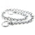 Metal Stainless Steel Chain Dog Collar Double Row Chrome Plated Training Show Collar Adjustable Safety Control