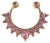 1Pc 10mm Zircon Fake Septum Piercing Nose Ring Hoop nose For Girl Men Faux Body Clip Rings non Body Jewelry Non-Pierced