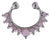 1Pc 10mm Zircon Fake Septum Piercing Nose Ring Hoop nose For Girl Men Faux Body Clip Rings non Body Jewelry Non-Pierced