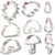 Weather Cookie Cutter - Rainbow,Cloud,Sun,Umbrella,Raindrop,Flash - Biscuit Fondant Sandwiches Cutters - Stainless Steel