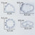 Weather Cookie Cutter - Rainbow,Cloud,Sun,Umbrella,Raindrop,Flash - Biscuit Fondant Sandwiches Cutters - Stainless Steel