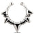 1PCS Stainless Steel Fake Nose Ring Clip On Septum Piercing Faux Hoop Indian Nose Ring Pircing Nariz Punk Body Piercing Jewelry