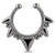1PCS Stainless Steel Fake Nose Ring Clip On Septum Piercing Faux Hoop Indian Nose Ring Pircing Nariz Punk Body Piercing Jewelry