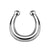 1PCS Stainless Steel Fake Nose Ring Clip On Septum Piercing Faux Hoop Indian Nose Ring Pircing Nariz Punk Body Piercing Jewelry