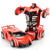 Mini Cartoon Deformation Crash PK Car Inertial Transformation Robots Toys for Children zk25