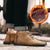 2020 Winter Shoes Men Warm Boots Men Fur High Quality Split Leather Waterproof Ankle Snow Boots Lace-Up Comfortable New Big size