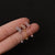 1PC 20g Stainless Steel And Cz Flower Heart Cross Dangle Cartilage Helix Screw Back Earring Stud Ear Piercing Jewelry