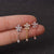 1PC 20g Stainless Steel And Cz Flower Heart Cross Dangle Cartilage Helix Screw Back Earring Stud Ear Piercing Jewelry