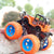 360 Degree Flipping Toddler Anti Shock Outdoor Alloy 6 Wheel Drive Toys Crawler Model Friction Powered Monster Truck Gift