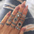 2020 Fashion Ring 15pcs/Set Women Bohemian Vintage Silver Stack Rings Above Knuckle Blue Rings Set Luxury Free Shipping