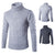 Warm Male Sweater Pullover Slim Solid High Lapel Jacquard Hedging British Men's Clothing Mens Turtleneck clothes