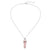 New Hexagonal Column Quartz Necklaces Pendants Fashion Natural Stone Bullet Pink Crystal Power Necklaces For Women Jewelry