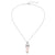 New Hexagonal Column Quartz Necklaces Pendants Fashion Natural Stone Bullet Pink Crystal Power Necklaces For Women Jewelry