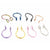 2pcs U Shaped Fake Nose Ring Hoop Septum Rings Stainless Steel Nose Piercing Fake Piercing Oreja Pircing Jewelry