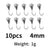 Ice Fishing Lures Tungsten Jig Japan Hook 3mm 4mm 5mm Ice Fishing Jig Head Tungsten Bait Fishing Hooks