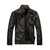 Leather Biker Casual Jacket Stand Collar Street Style PU Leather Jackets Men Autumn Solid 5XL Fashion Men Jacket