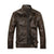 Leather Biker Casual Jacket Stand Collar Street Style PU Leather Jackets Men Autumn Solid 5XL Fashion Men Jacket