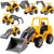 kids toys 1Pc Kids Mini Excavator Model Car Toys Engineering Vehicle Car Model Excavator Boy Educational Toy Gift For Boys