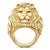 Fashion Hip Hop Rock Gold Lion Head Ring For Men Animal Finger Rings Male Punk Biker Jewelry