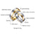 Promise Wedding Rings for Lover Gold-Color Stainless Steel Couple Rings for Engagement Jewelry Wedding Bands for Women Men