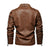Brand Men's Leather Biker Jakcet Coat 4XL 5XL Male Streetwear Retro Casual Fleece Leather Jacket Men Outwear Clothing BYDH51
