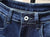 Motorcycle Motorbike Distressed Ripped Biker Slim Jeans For Men Printed Stretched Painted Moto Denim Pants