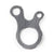 Rope Fixing Clip 3 Holes Slip Runner Shroud Tensioner Stainless Steel for Camping Hiking