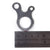 Rope Fixing Clip 3 Holes Slip Runner Shroud Tensioner Stainless Steel for Camping Hiking