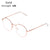 Men Women Reading Glasses Diopter -1 -1.5 -2 -2.5 -3 -3.5 -4 Ultra Light Metal Round Vintage Myopia Glasses Nearsighted Eyeglass