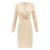 Stylish Women Dresses Deep V Cloth Ladies' Dress Wrap Ruched Long Sleeve Robe Femme Fantastic Female Girls Nightclub Mini Dress