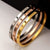 Beautiful Lovers Bracelets Woman Bracelets Stainless Steel Bangles and Bangles Cubic Zirconia Golden Woman Jewelry Gifts