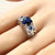 Top quality Silver Natural Birthstone Bride Wedding Engagement Heart Ring Man or Woman Gift engagement ring #25
