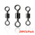 10-50PCS Fishing Swivel Sizes Solid Connector Ball Bearing  Snap Fishing Swivels Rolling  Stainless Steel Beads