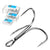 20pcs/ Set Treble Fishing Hooks Carbon Steel Barbed Fishhooks Super Sharp Triple Hooks Sea Tackle Accessories with Box