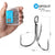 20pcs/ Set Treble Fishing Hooks Carbon Steel Barbed Fishhooks Super Sharp Triple Hooks Sea Tackle Accessories with Box