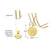 Mens's Necklace Stainless Steel Gold Color The Seals Of The Seven Archangels Sigil Pendant Haniel Michael Gabriel Sign