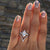 17IF Fashion Engagemen Zircon Crystal Rings Womens Girls Silver Filled Wedding Ring Set Lover Wedding Jewelry Party Gift 2020
